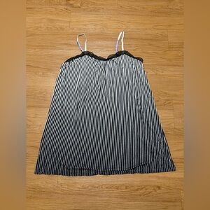 Simply Vera Vera Wang Black and White Striped Chemise